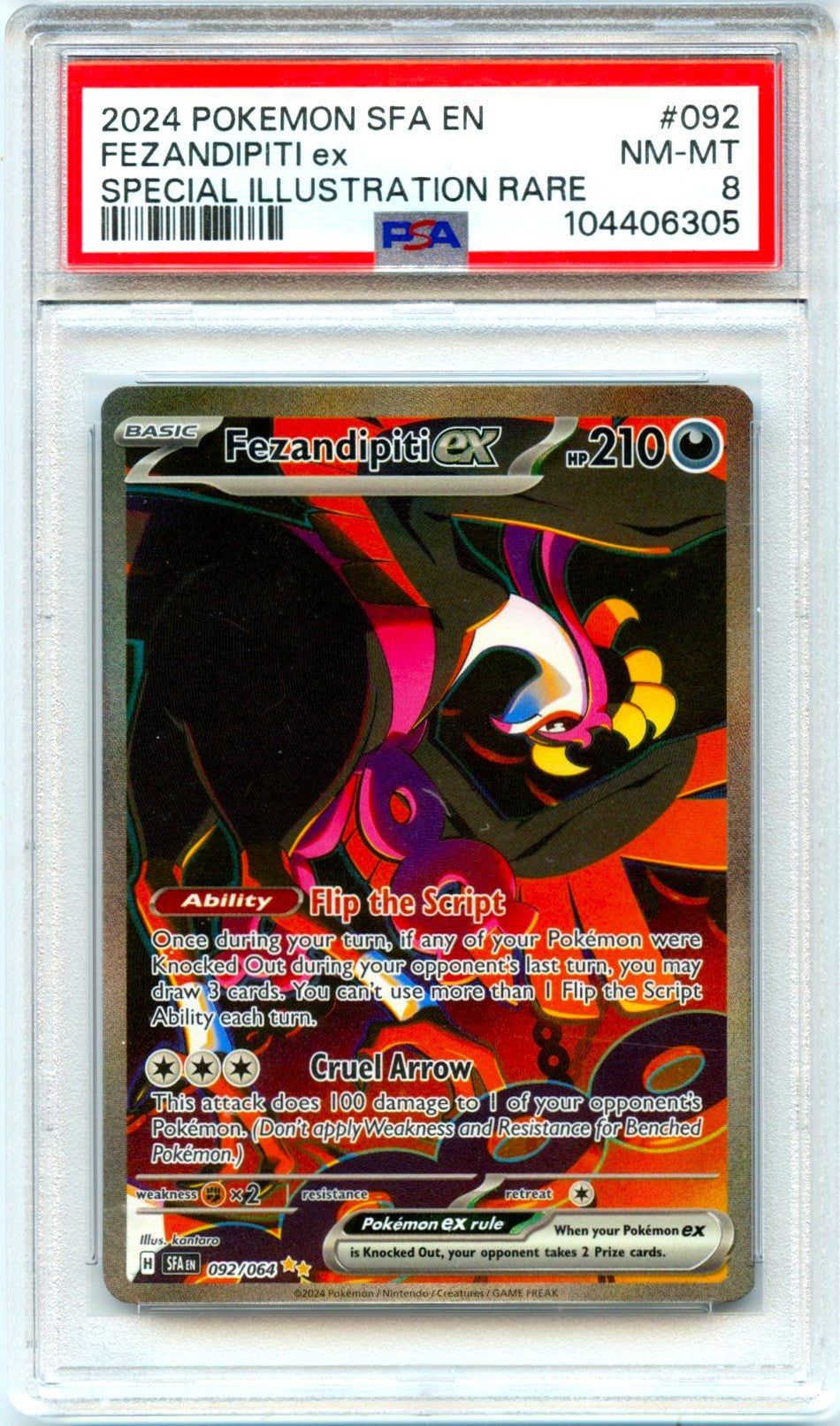 Fezandipiti ex - 092/064 - SV: Shrouded Fable Single Card Fezandipiti ex - 092/064 - SV: Shrouded Fable Single Card