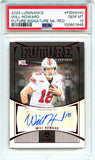 Will Howard RC 2024 Panini Luminance Red Future Rookie Auto PSA 10