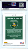 Jordan Addison RC 2023 Donruss Optic Downtown! Rookie SSP PSA 9