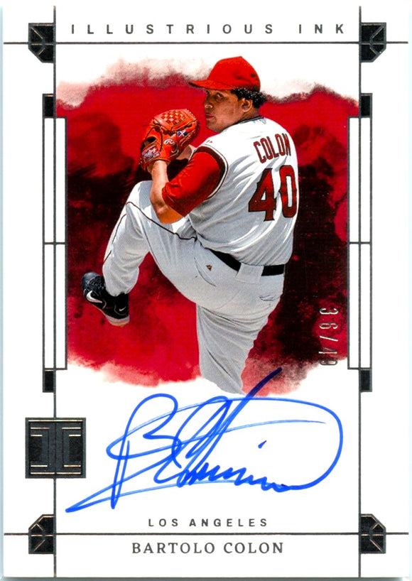 Product Bartolo Colon 2024 Impeccable Illustrious Ink Auto SP 36/49 Link
