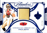 Drew Brees 2024 Flawless Blue Super Bowl Patch SP 5/10