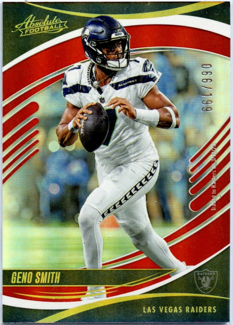 Geno Smith 2025 Panini Absolute Red Spectrum SP 66/199-1