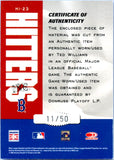 Ted Williams 2005 Donruss Leather & Lumber Game Used Bat Piece SP 11/50