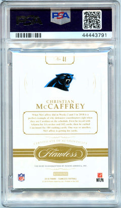Christian Mccaffrey 2018 Flawless Pink Diamond SP 9/15 PSA 8-2