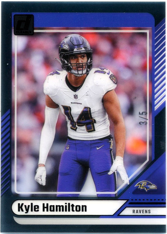 Product Kyle Hamilton 2024 Panini Clearly Donruss Black SP 3/5 Link