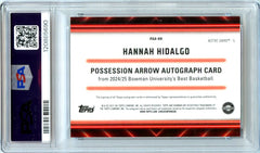 Hannah Hidalgo RC 2024 Bowman U Best Orange Mini Diamond Possession Arrow Rookie Auto 16/25 PSA 9-2