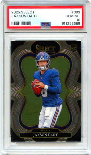 Jaxson Dart RC 2025 Panini Select Suite Level Rookie #393 PSA 10