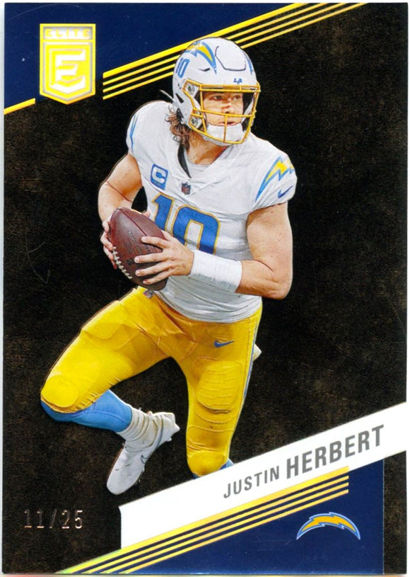 Product Justin Herbert 2023 Panini Donruss Elite Black SP 11/25 Link
