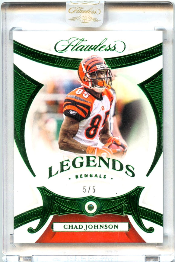 Product Chad Johnson 2020 Flawless Green Legends Diamond SP 5/5 Link