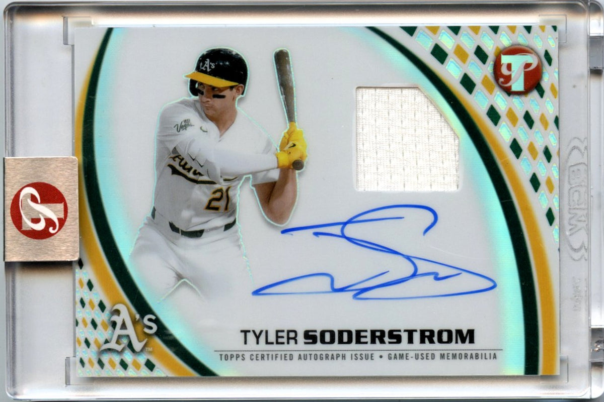 Tyler Soderstrom 2026 Topps Pristine Pieces Game Used Patch Auto-1