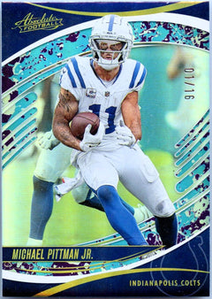 Michael Pittman Jr 2025 Panini Absolute Splash Spectrum SP 1/16-1