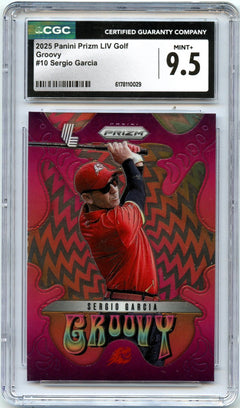 Sergio Garcia 2025 Panini Prizm Liv Golf Groovy #10 CGC 9.5-1