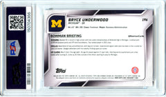 Bryce Underwood RC 2025 Bowman U Chrome Sapphire Rookie #196 PSA 10-2