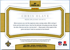 Chris Olave RC 2022 National Treasures Rookie Patch Auto SP 49/99-2