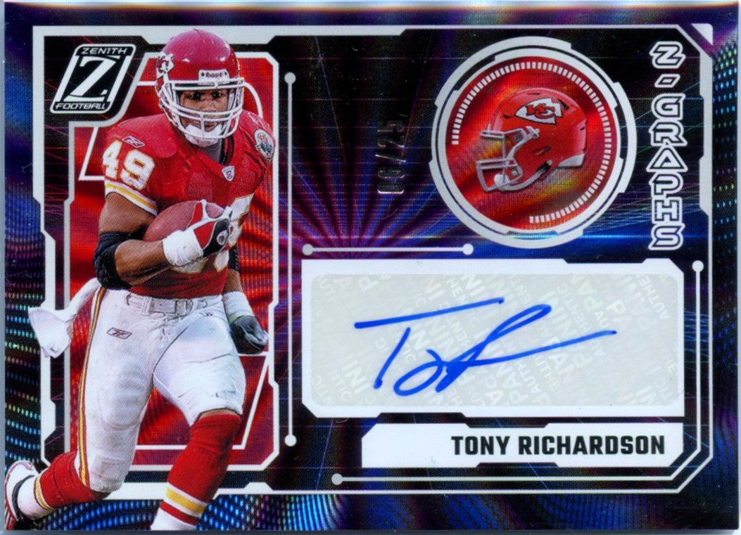 Tony Richardson 2024 Panini Zenith Spokes Z-Graphs Auto SP 6/25