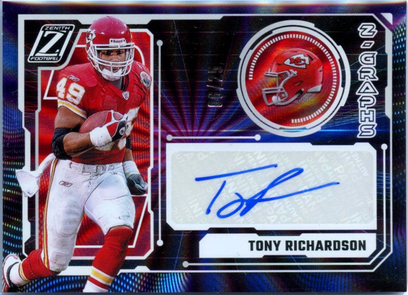Tony Richardson 2024 Panini Zenith Spokes Z-Graphs Auto SP 6/25-1