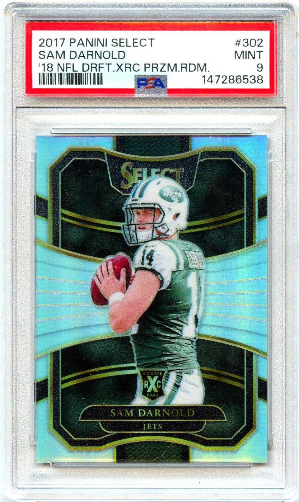 Sam Darnold RC 2017 Panini Select XRC '17 Rookie #302 PSA 9-1