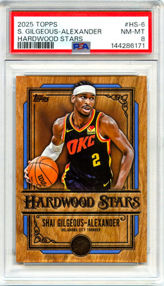 Shai Gilgeous-Alexander 2025-26 Topps Hardwood Stars SSP PSA 8-1