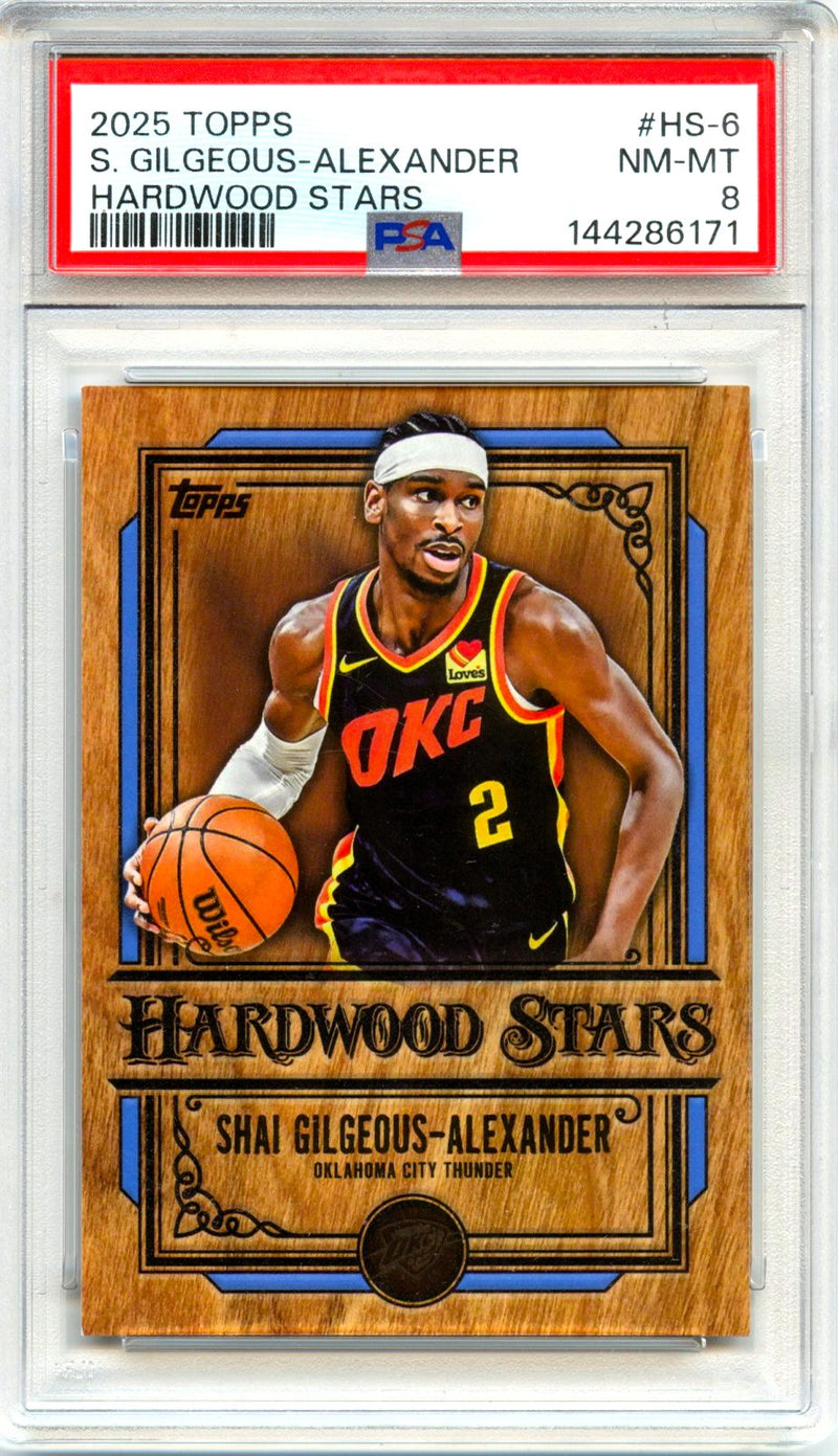 Shai Gilgeous-Alexander 2025-26 Topps Hardwood Stars SSP PSA 8-1