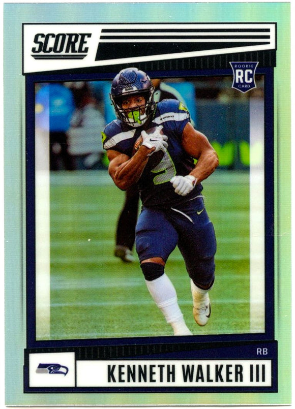 Kenneth Walker III RC 2022 Panini Chronicles Score Silver Prizm Rookie