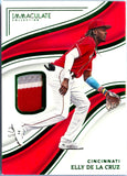 Elly De La Cruz RC 2023 Immaculate Green Rookie Patch SP 4/5