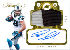 Greg Olsen 2017 Flawless Jersey Patch Auto SP 17/25-1