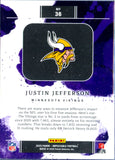 Justin Jefferson 2025 Impeccable NFL Shield Silver Bar SP 28/35