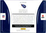Derrick Henry RC 2016 National Treasures Silver Rookie Jumbo Patch SP 80/99
