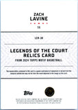 Zach Lavine 2024-25 Topps Motif Legends Of The Court Game Used Patch SP 1/1