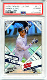 Aaron Judge 2021 Topps Chrome Stadium Club Beam Team PSA 10
