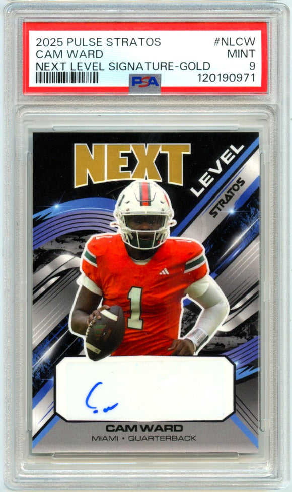 Product Cameron Ward RC 2025 Pulse Stratos Gold Next Level Rookie Auto SP 25/30 PSA 9 Link