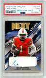 Cameron Ward RC 2025 Pulse Stratos Gold Next Level Rookie Auto SP 25/30 PSA 9