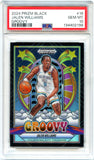 Jalen Williams 2024-25 Panini Prizm Black Groovy SSP #16 PSA 10