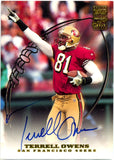 Terrell Owens 1999 Topps Certified Signature On Card Auto