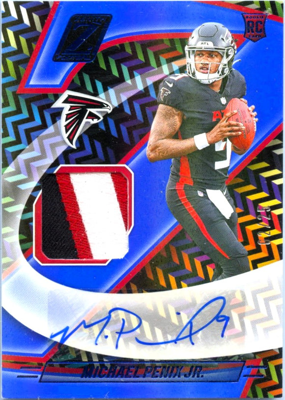 Product Michael Penix Jr RC 2024 Panini Zenith Blue Rookie Patch Auto SP 2/25 Link