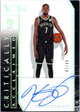 Kevin Durant 2019-20 Panini Noir Critically Acclaimed On Card Auto SP 47/49