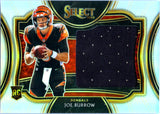 Joe Burrow RC 2020 Panini Select Silver Jumbo Rookie Jersey Patch SP 40/49
