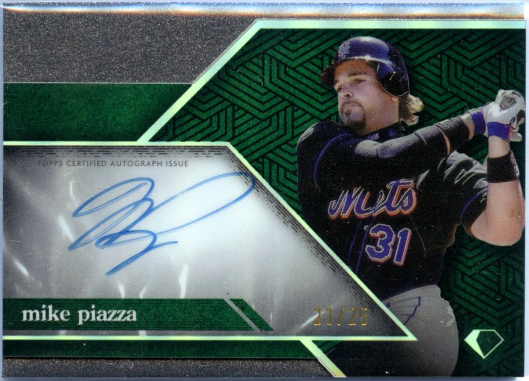 Mike Piazza 2024 Topps Diamond Icons Chrome Silver Auto SP 23/25-1