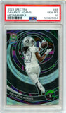 Davante Adams 2023 Panini Spectra Neon Marble Prizm SP 1/4 PSA 10
