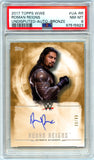 Roman Reigns 2017 Topps WWE Undisputed Bronze Auto SP 39/99 PSA 8