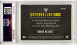 Roman Reigns 2017 Topps WWE Undisputed Bronze Auto SP 39/99 PSA 8