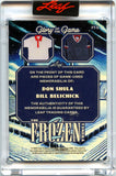 Don Shula Bill Belichick 2025 Leaf Glory Of The Game Frozen Tundra Dual Patch SP 19/35