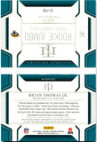 Brian Thomas Jr RC 2024 National Treasures Rookie Jumbo Booklet Patch Auto SP 67/99