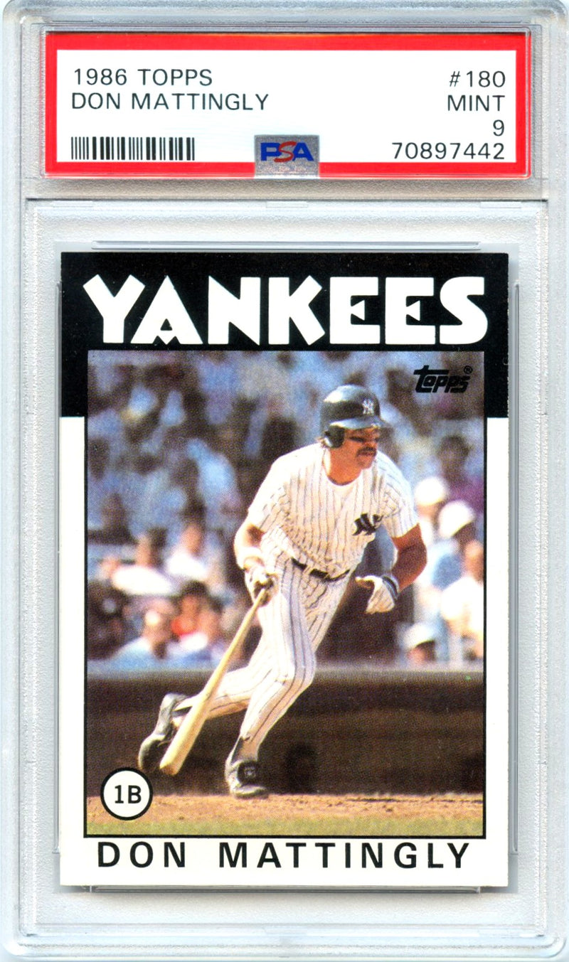 Don Mattingly 1986 Topps Baseball #180 PSA 9-1