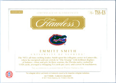 Emmitt Smith 2017 Flawless Collegiate Team Slogan Auto SP 1/10-2