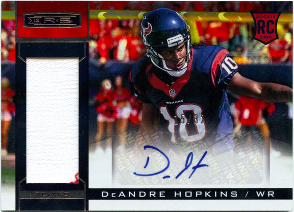 Product Deandre Hopkins RC 2013 Panini Rookies & Stars Holo Rookie Patch Auto SP 15/32 Link