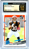 Chase Brown RC 2023 Donruss Rated Rookie #318 CGC 10 Gold Pristine