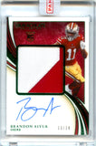 Brandon Aiyuk RC 2020 Immaculate Green Rookie Patch Auto SP 13/14