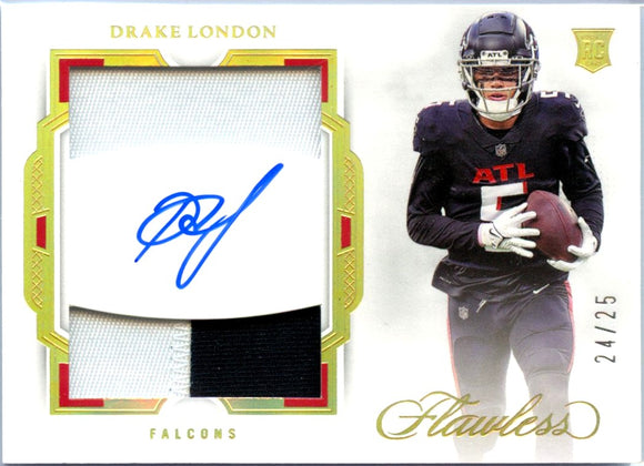 Product Drake London RC 2022 Flawless Gold Dual Patch Rookie Auto SP 24/25 Link