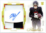 Drake London RC 2022 Flawless Gold Dual Patch Rookie Auto SP 24/25